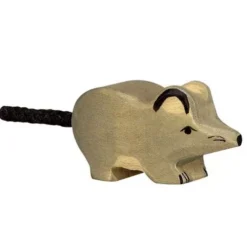 Holztiger Grijze Muis 6 Cm