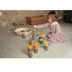 Grapat Houten Nins® Poppetjes Met Ringen En Schijfjes - Carla -Poppenwinkel grapat houten nins poppetjes met ringen en schijfjes carla 16 139 1