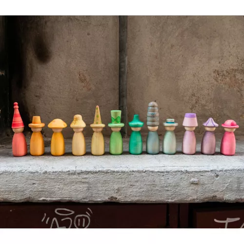 Grapat Nins® Poppetjes Met Hoed - Fancy - 12st 5 Grapat Nins® Poppetjes Met Hoed - Fancy - 12st - Afbeelding 3