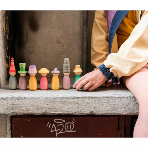 Grapat Nins® Poppetjes Met Hoed - Fancy - 12st 4 Grapat Nins® Poppetjes Met Hoed - Fancy - 12st - Afbeelding 2