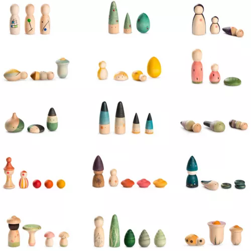 Grapat Verrassingsdoosje Met Houten Figuren - Assorti - Afbeelding 2