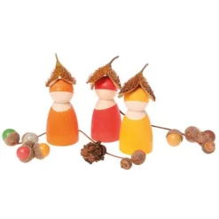 Grimm's Popjes Vrienden Regenboog - 12 St -Poppenwinkel grimm s houten regenboog vrienden 12 st 10581 2