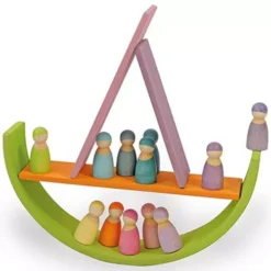 Grimm's Popjes Vrienden Pastel - 12 St -Poppenwinkel grimm s houten vrienden pastel