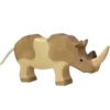 Holztiger Neushoorn 20 Cm