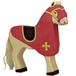 Holztiger Toernooipaard Rood 17 Cm