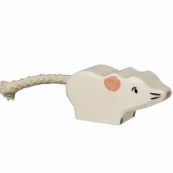 Holztiger Witte Muis 5 Cm