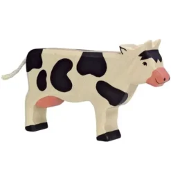 Holztiger Koe Staand Zwart-wit 18 Cm