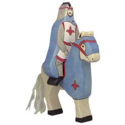 Holztiger Ridder Rijdend Blauw 15 Cm, Exclusief Paard