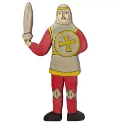 Holztiger Ridder Met Zwaard Rood 16 Cm