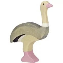 Holztiger Struisvogel 13 Cm