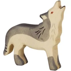Holztiger Wolf Huilend 11 Cm