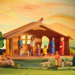 Ostheimer Dochter Gele Jurk - 9 Cm -Poppenwinkel ostheimer dochter gele jurk 9 cm 1