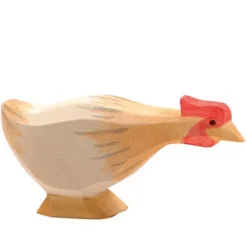 Ostheimer Kip Lange Nek - Oker - 7 Cm