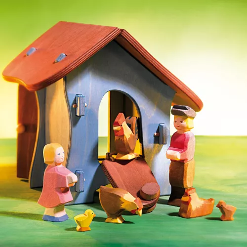 Ostheimer Kip Liggend - 4,5 Cm 4 Ostheimer Kip Liggend - 4,5 Cm - Afbeelding 2